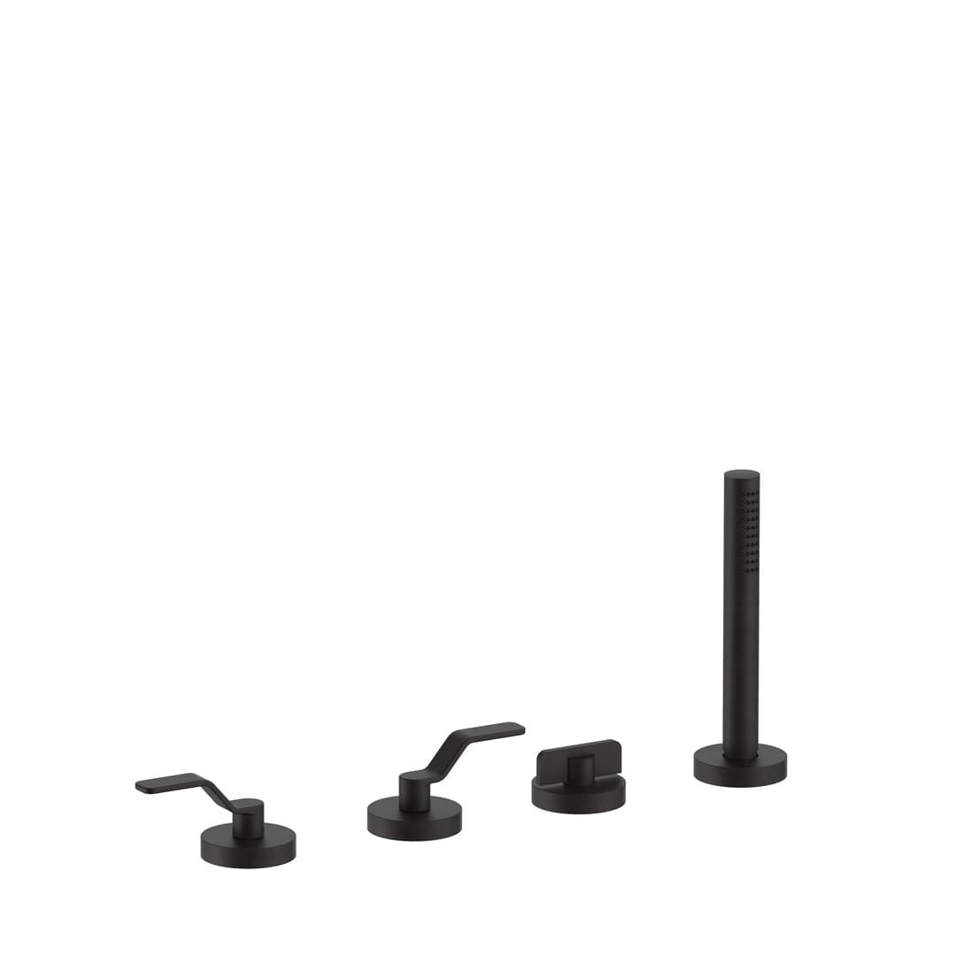 Fantini AL/GARDEN – Μπαταρία Μπανιέρας Πάγκου – Deep Black PVD (28S1Y467)