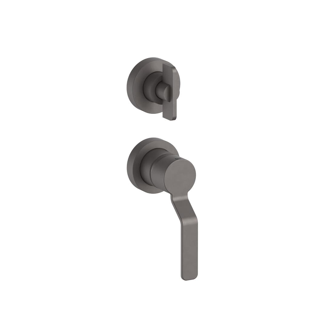 Fantini AL/GARDEN – Σετ Μπαταρίας Εντοιχισμού – Matt Gun Metal PVD (28P5Y585B4400M585A)