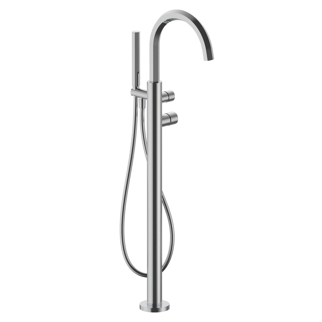 Fantini Venezia By Venini – Μπαταρία Λουτρού – Chrome (2902N080B4400R080A)