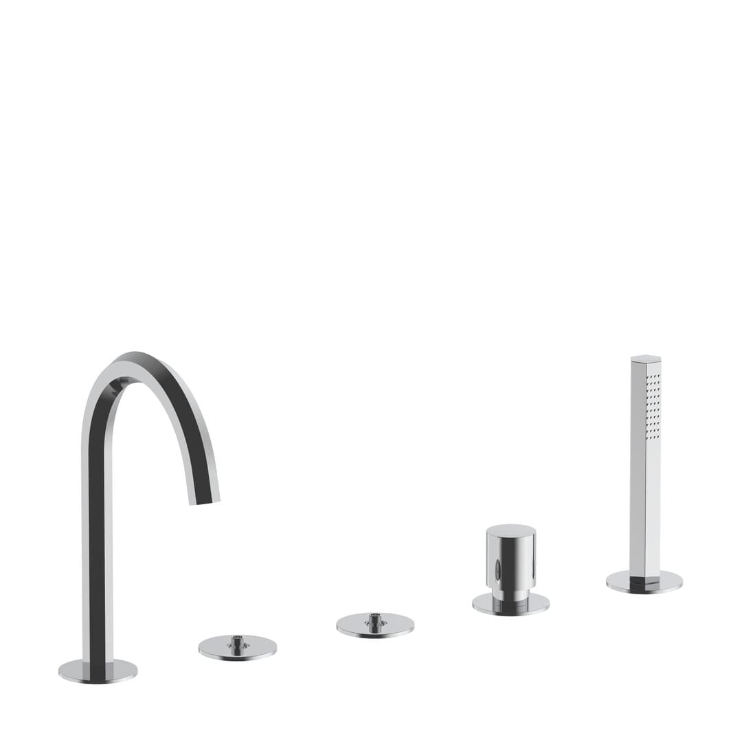 Fantini Venezia By Venini – Μπαταρία Μπανιέρας Πάγκου – Polished Nickel PVD (29P1S765S)