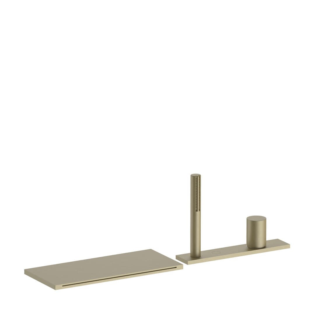 Fantini Milano – Μπαταρία Μπανιέρας Πάγκου – Matt British Gold PVD (31P63065)
