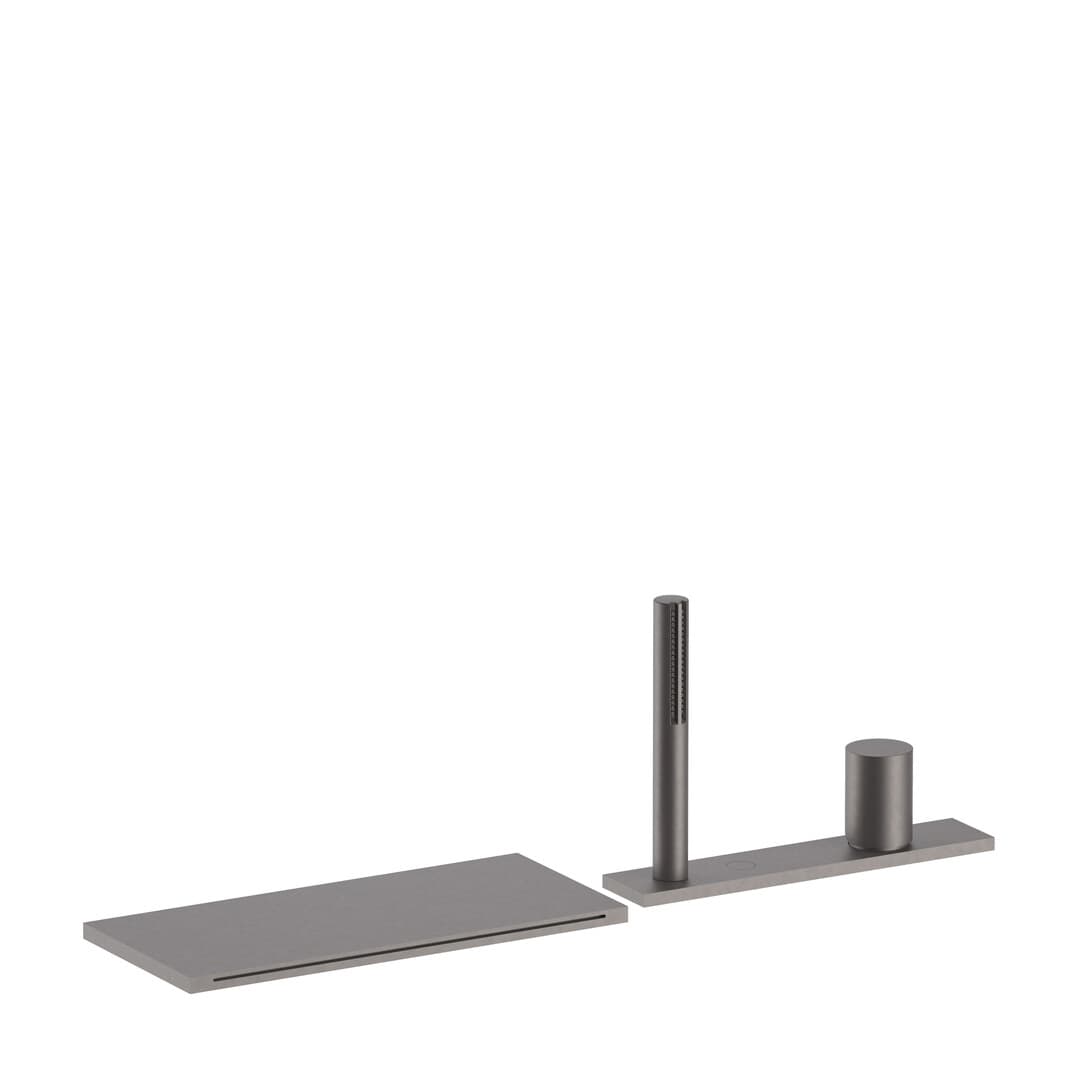 Fantini Milano – Μπαταρία Μπανιέρας Πάγκου – Matt Gun Metal PVD (31P53065)