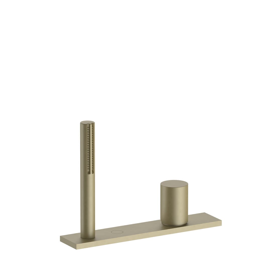 Fantini Milano – Μπαταρία Μπανιέρας Πάγκου – Matt British Gold PVD (31P63067)