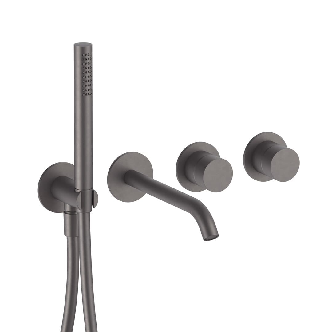 Fantini AA/27 – Μπαταρία Λουτρού – Matt Gun Metal PVD (33P5Y120B4400R021A)