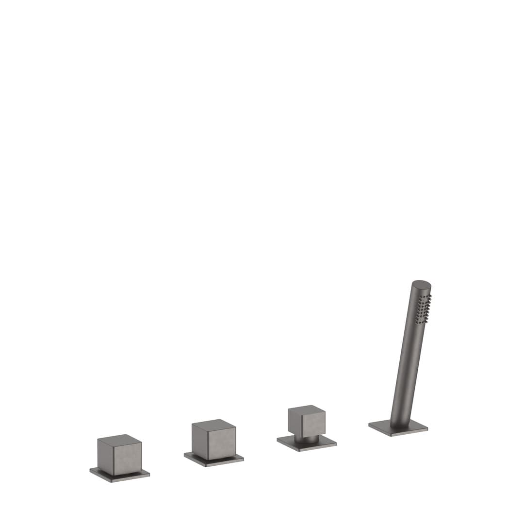 Fantini Mint – Μπαταρία Μπανιέρας Πάγκου – Matt Gun Metal PVD (34P5F167)