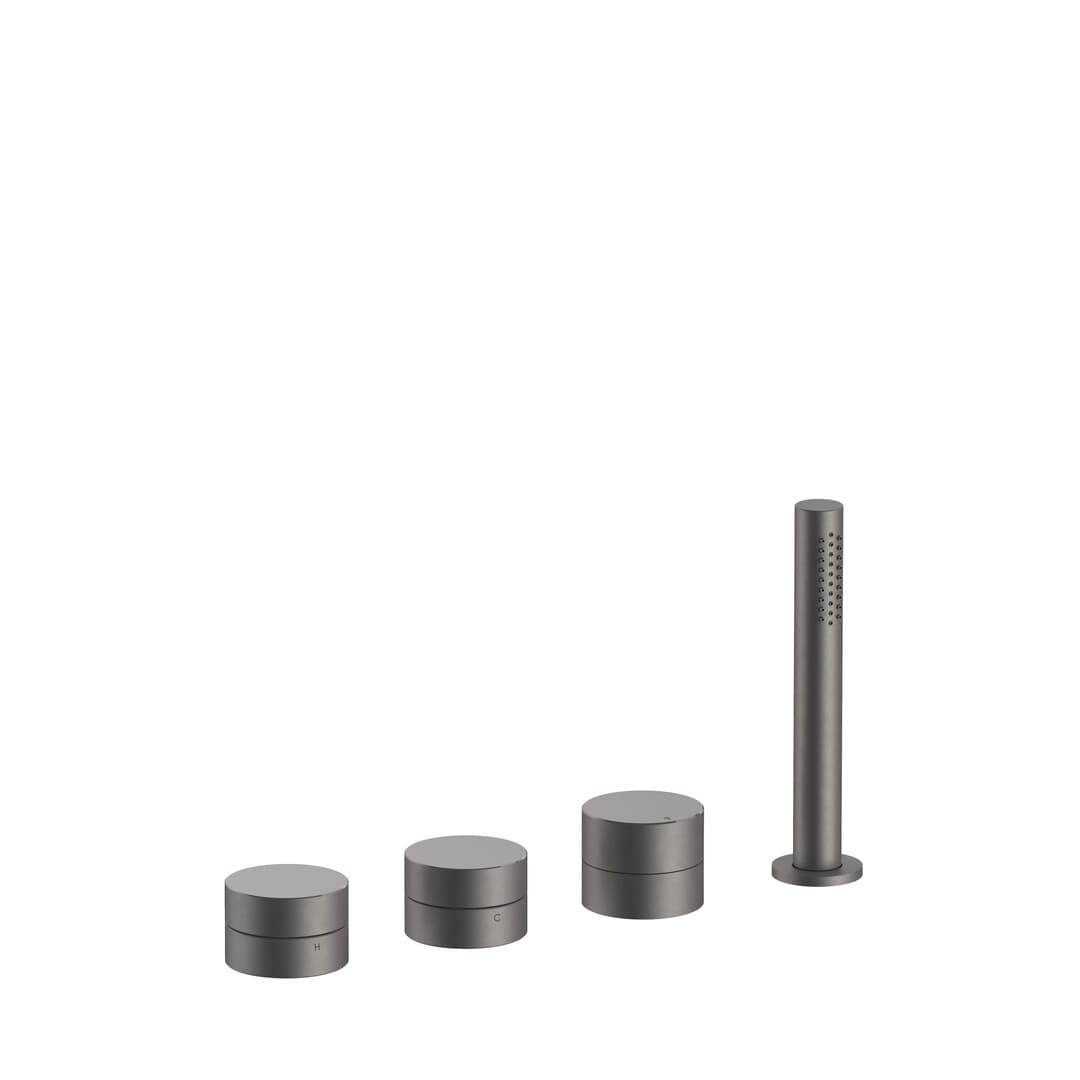 Fantini AC/ECLIPSE – Μπαταρία Μπανιέρας Πάγκου – Matt Gun Metal PVD (40P5L667)