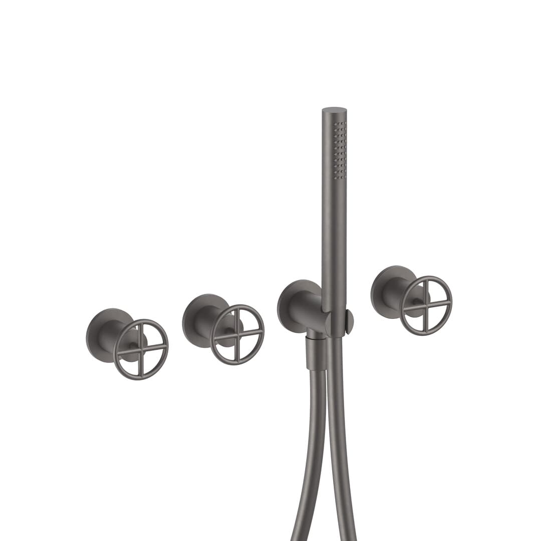 Fantini Fontane Bianche – Μπαταρία Λουτρού – Matt Gun Metal PVD (47P5P017B4700P017A)