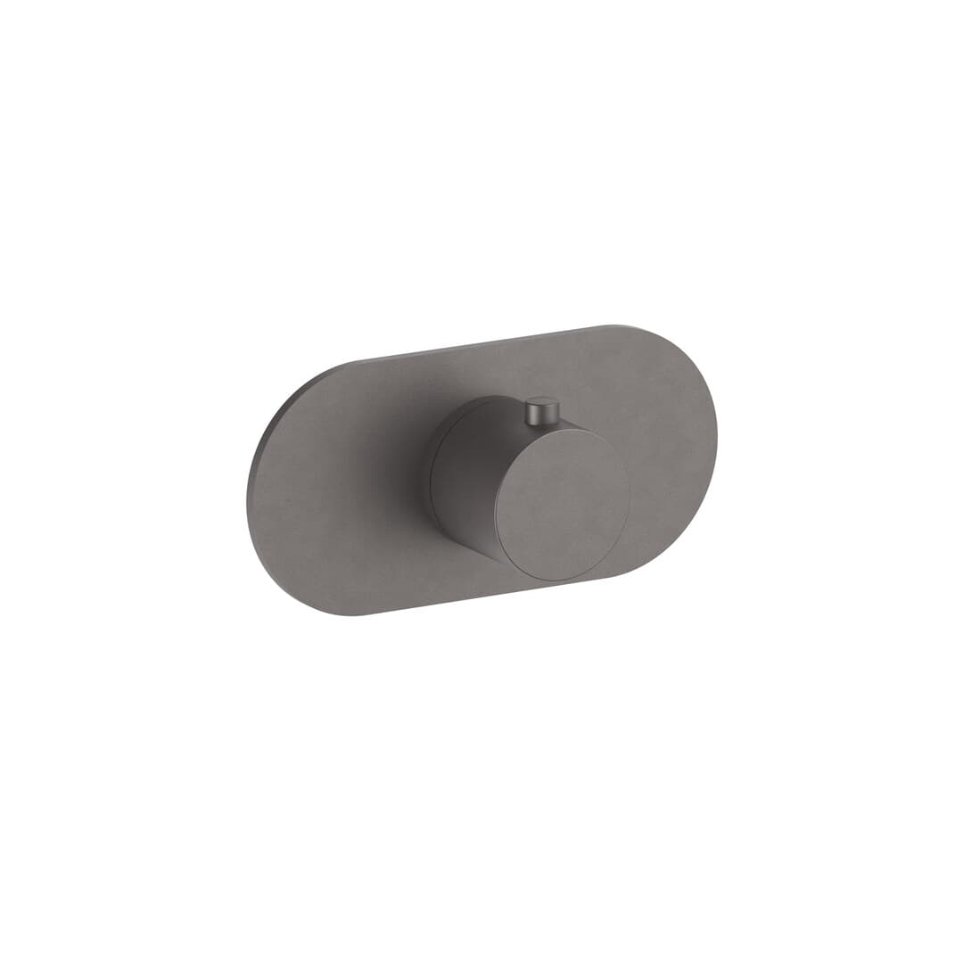 Fantini Fontane Bianche – Σετ Μπαταρίας Εντοιχισμού – Matt Gun Metal PVD (47P5P300B1900D400A)
