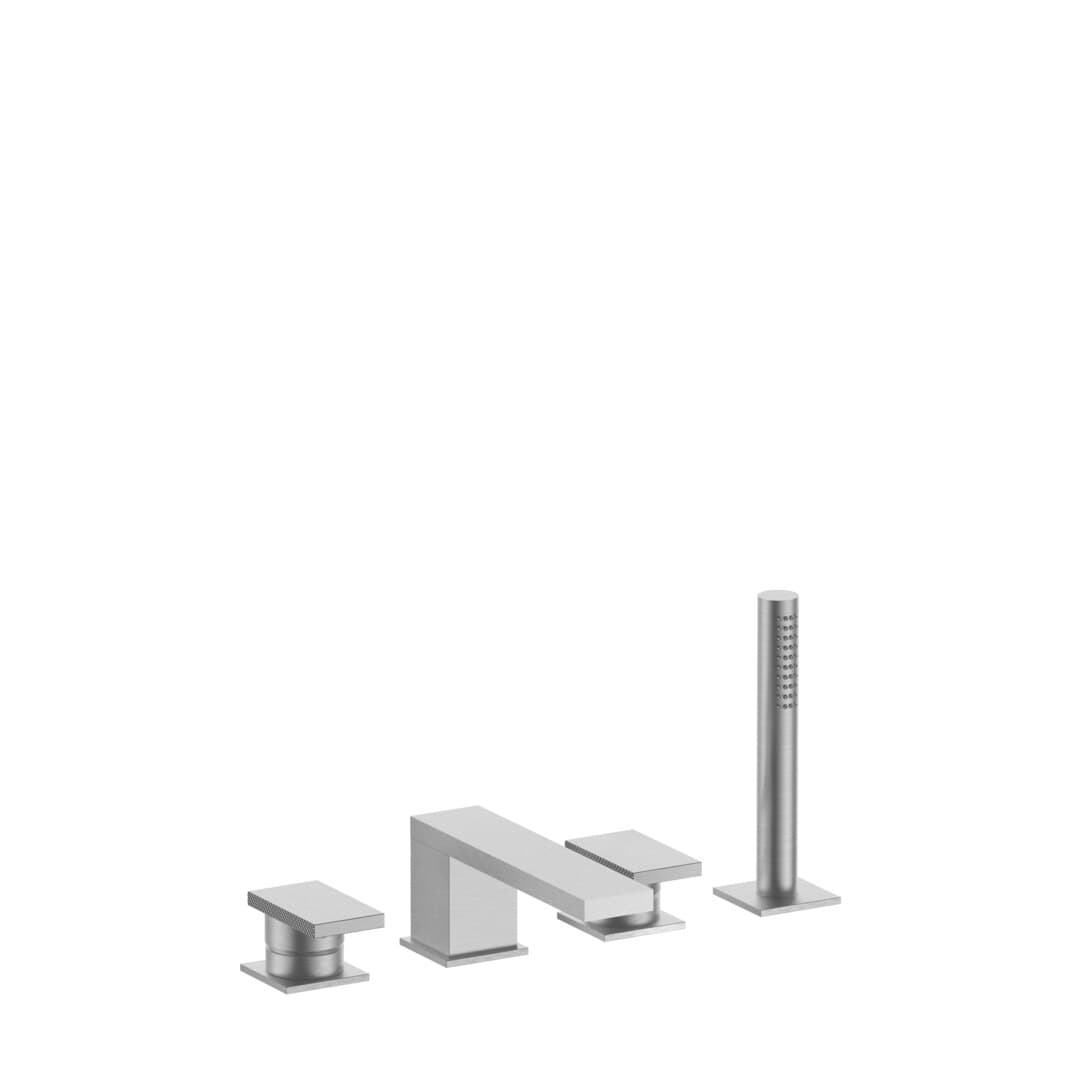Fantini O-xy – Μπαταρία Μπανιέρας Πάγκου – Brushed Stainless Steel (4993P765)