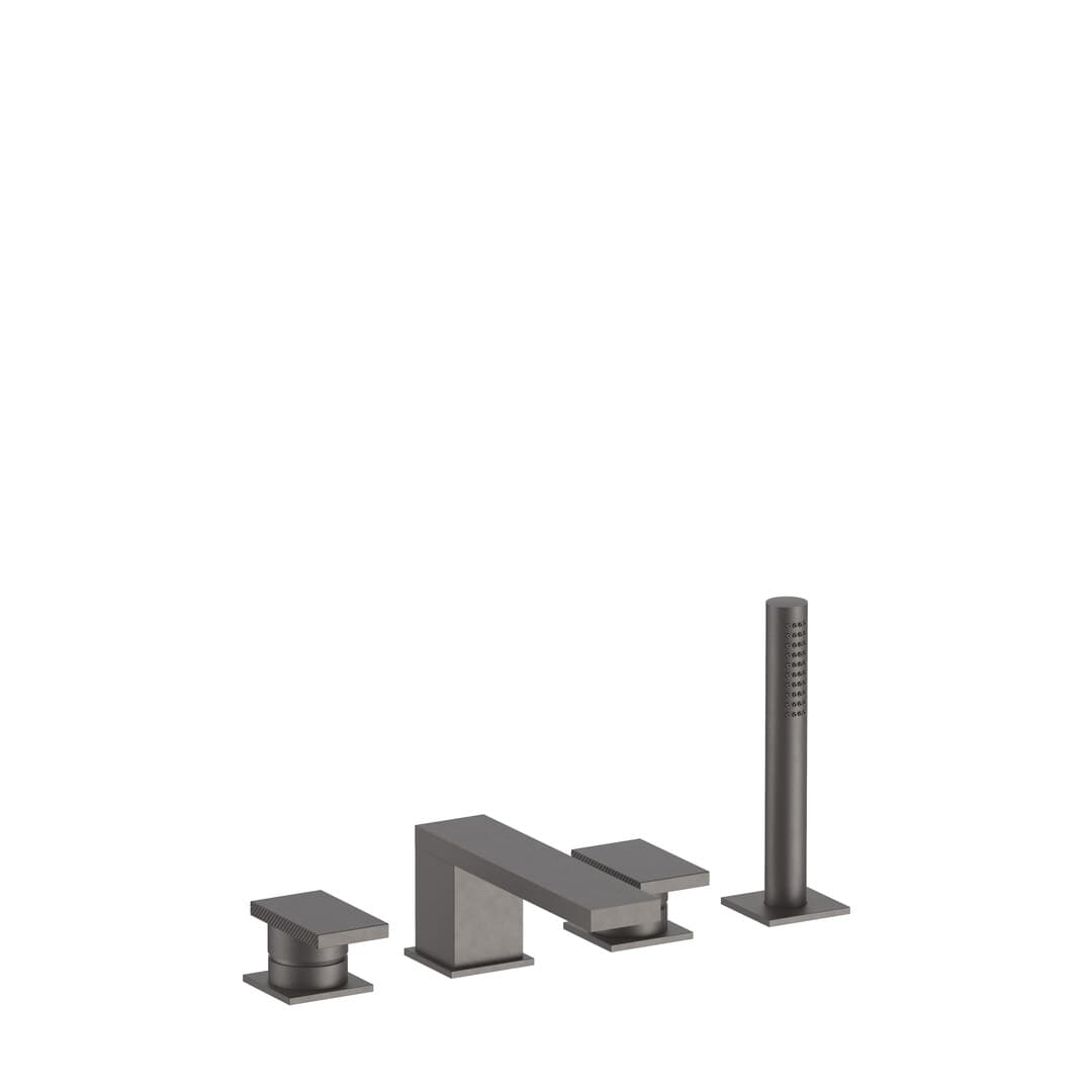 Fantini O-xy – Μπαταρία Μπανιέρας Πάγκου – Matt Gun Metal PVD (49P5P765)