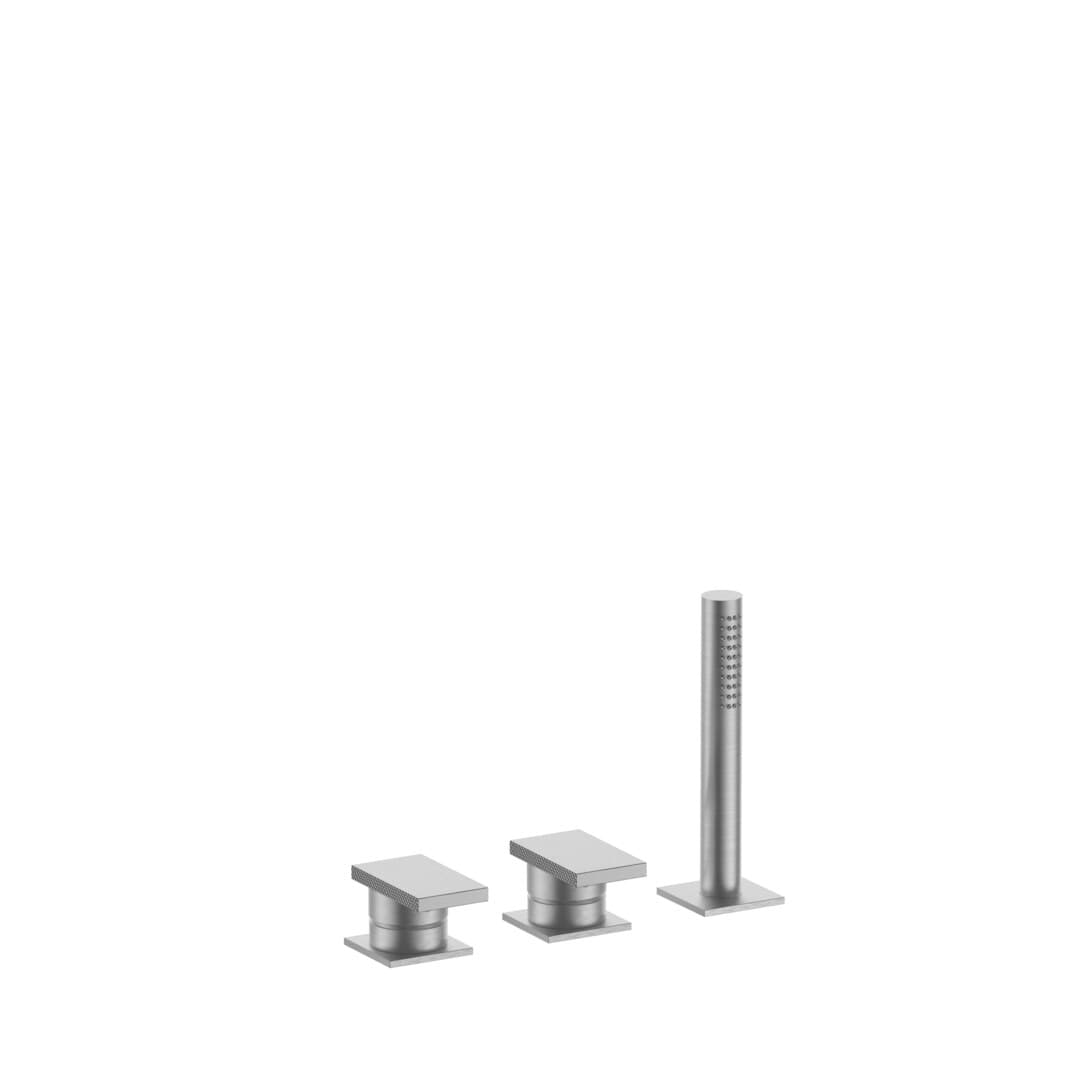 Fantini O-xy – Μπαταρία Μπανιέρας – Brushed Stainless Steel (4993P767)