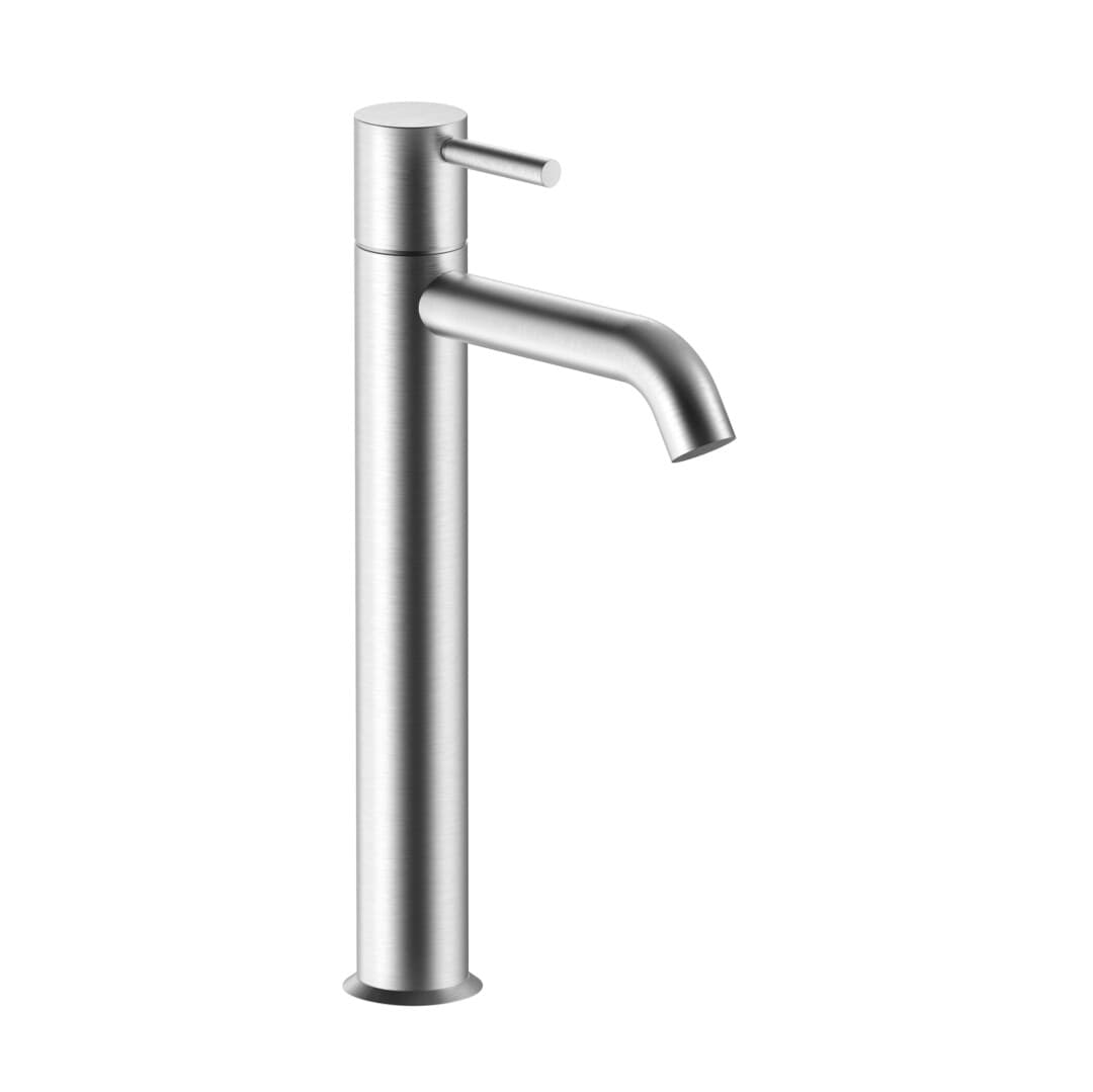 Fantini Nostromo – Μπαταρία Νιπτήρα Ψηλή – Brushed Stainless Steel (5093E806WF)