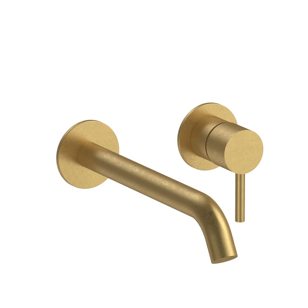 Fantini Nostromo – Μπαταρία Νιπτήρα Τοίχου – Pure Brass PVD (50Q7E809B)