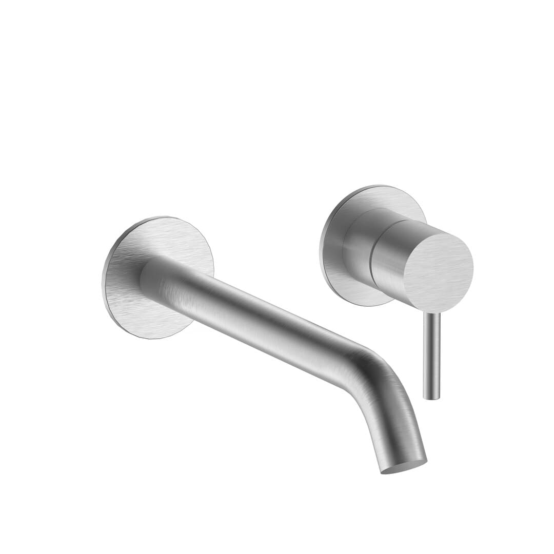 Fantini Nostromo – Μπαταρία Νιπτήρα Τοίχου – Brushed Stainless Steel (5093E811B)