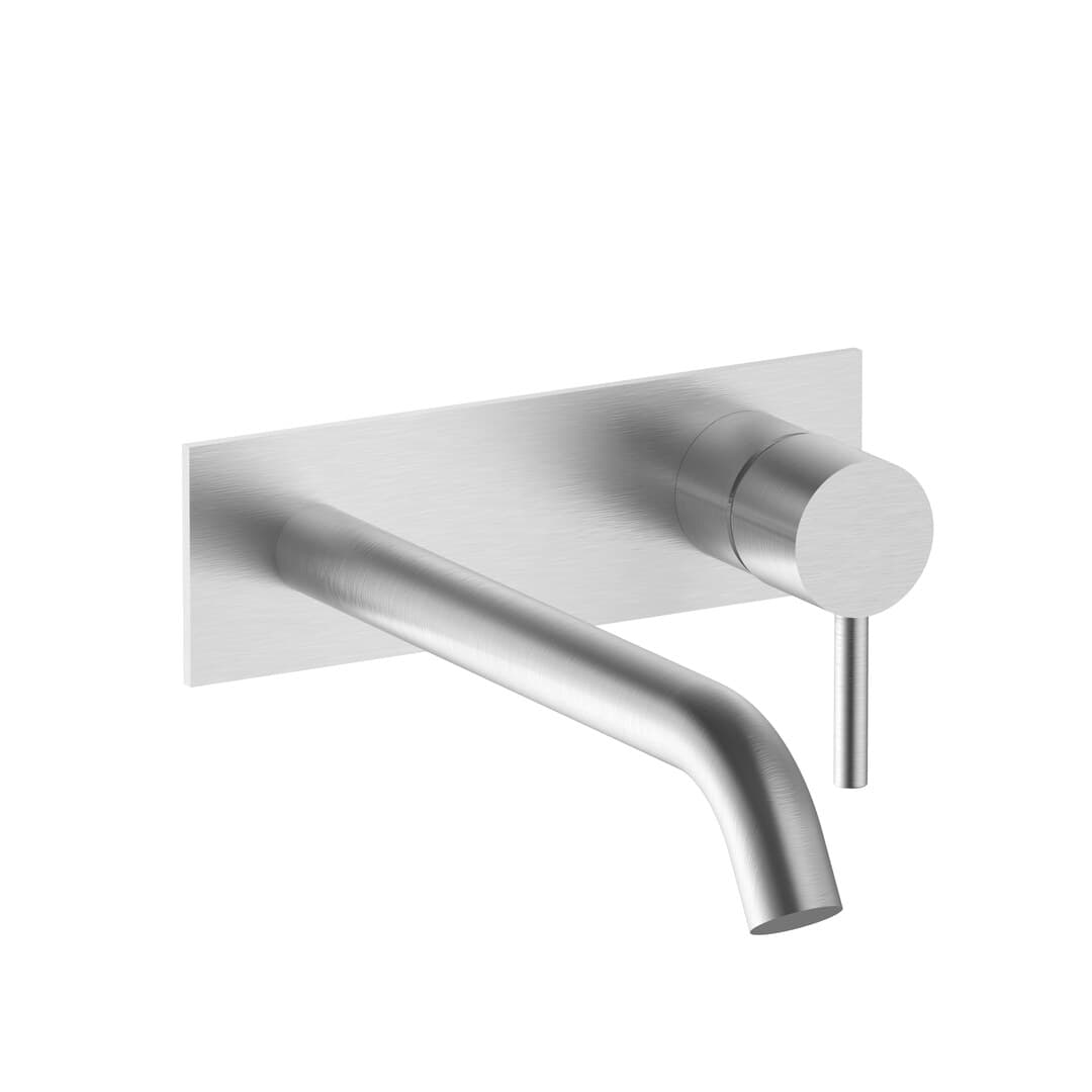 Fantini Nostromo – Μπαταρία Νιπτήρα Τοίχου – Brushed Stainless Steel (5093E814B)