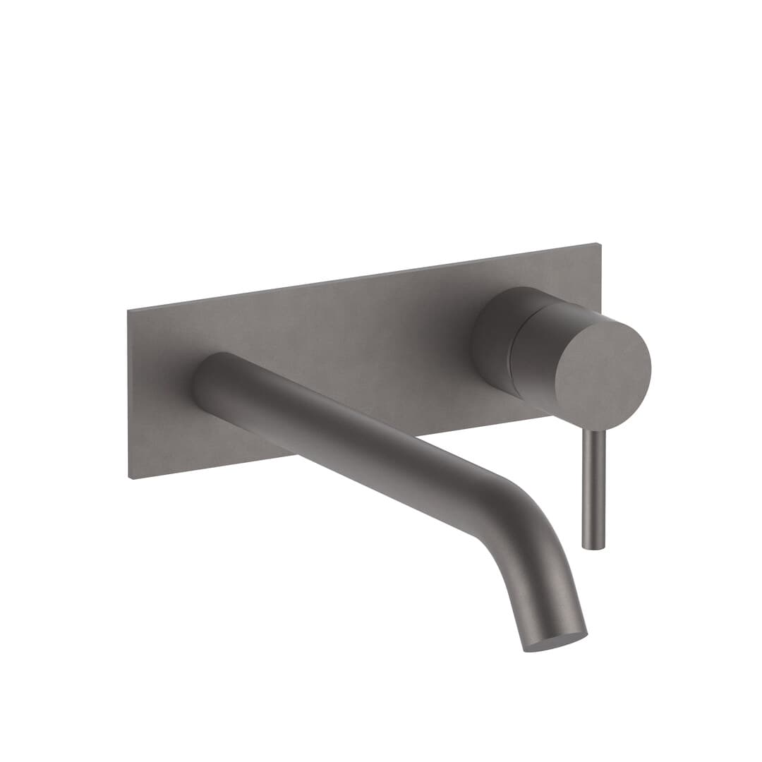 Fantini Nostromo – Μπαταρία Νιπτήρα Τοίχου – Matt Gun Metal PVD (50P5E814B)