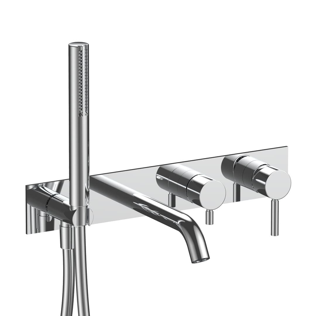 Fantini Nostromo Small – Σετ Μπαταρίας Εντοιχισμού – Chrome (5002E820B4400R021A)