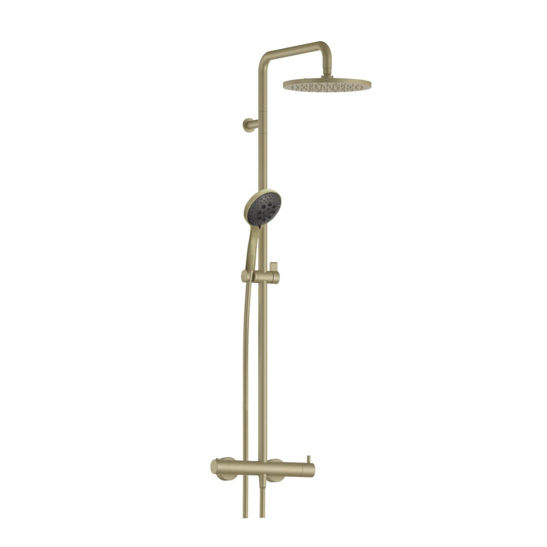 Fantini Nostromo Small – Σετ Ντους – Matt British Gold PVD (50P6E829)