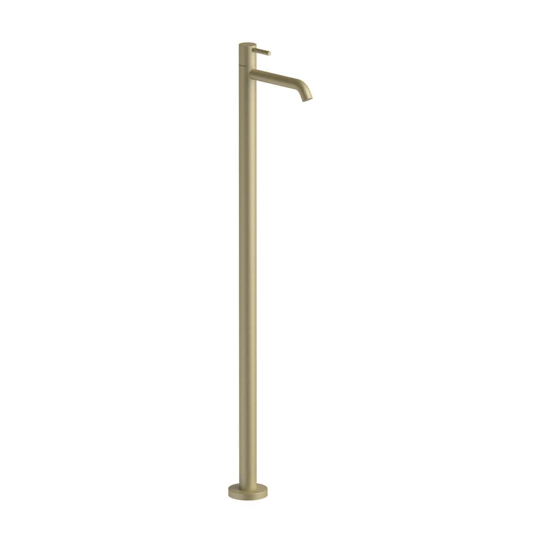 Fantini Nostromo – Μπαταρία Νιπτήρα Δαπέδου – Matt British Gold PVD (50P6E836B)