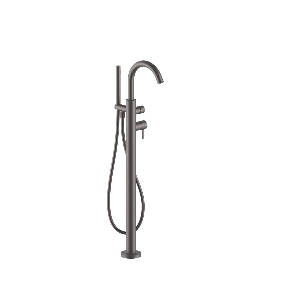 Fantini Nostromo – Μπαταρία Μπανιέρας Δαπέδου – Matt Gun Metal PVD (50P5E880B)