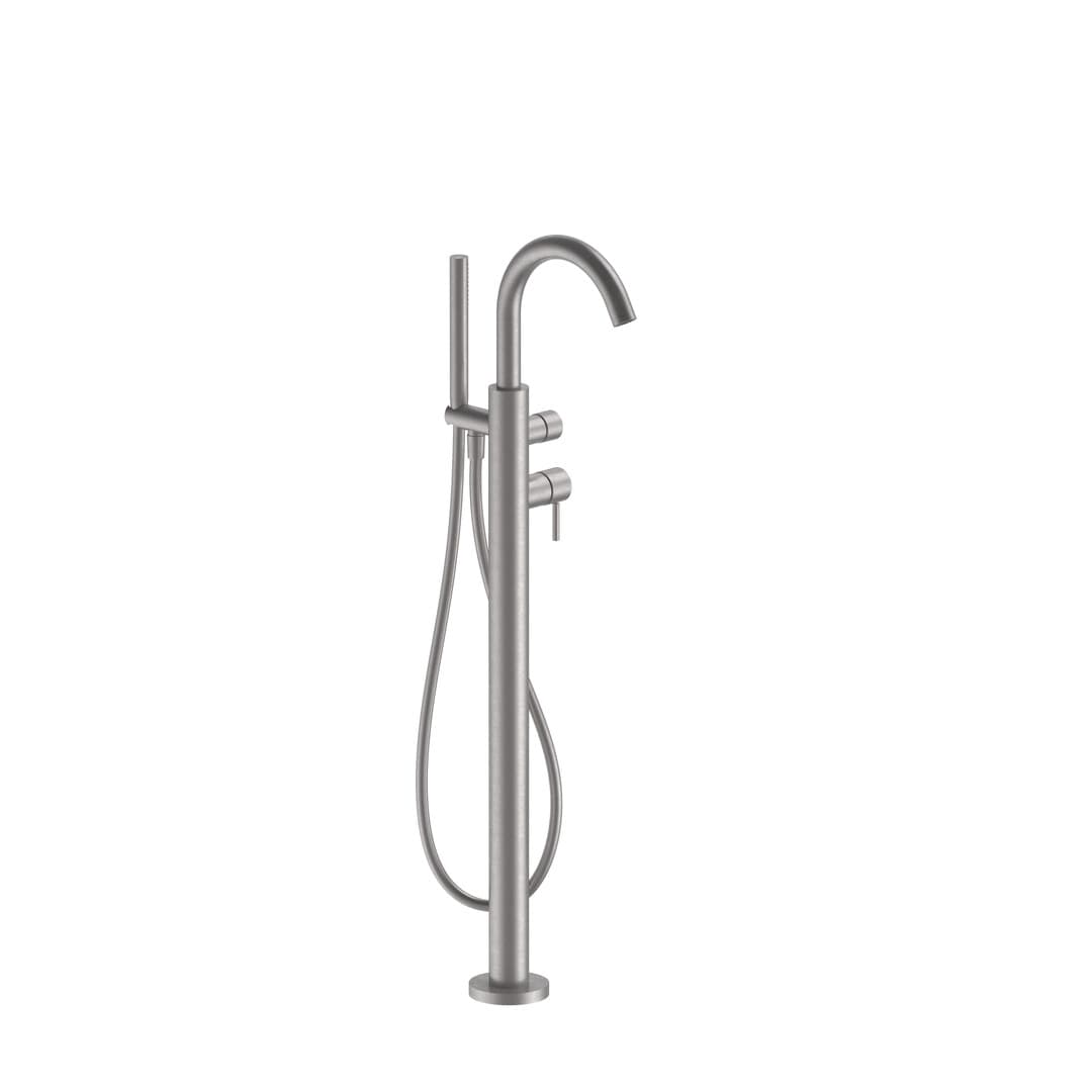 Fantini Nostromo – Μπαταρία Μπανιέρας Δαπέδου – Raw Metal PVD (50Q8E880B)