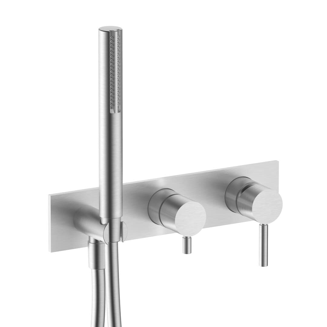 Fantini Nostromo – Μίκτης Ντους Εντοιχισμένος – Brushed Stainless Steel (5093E884B)