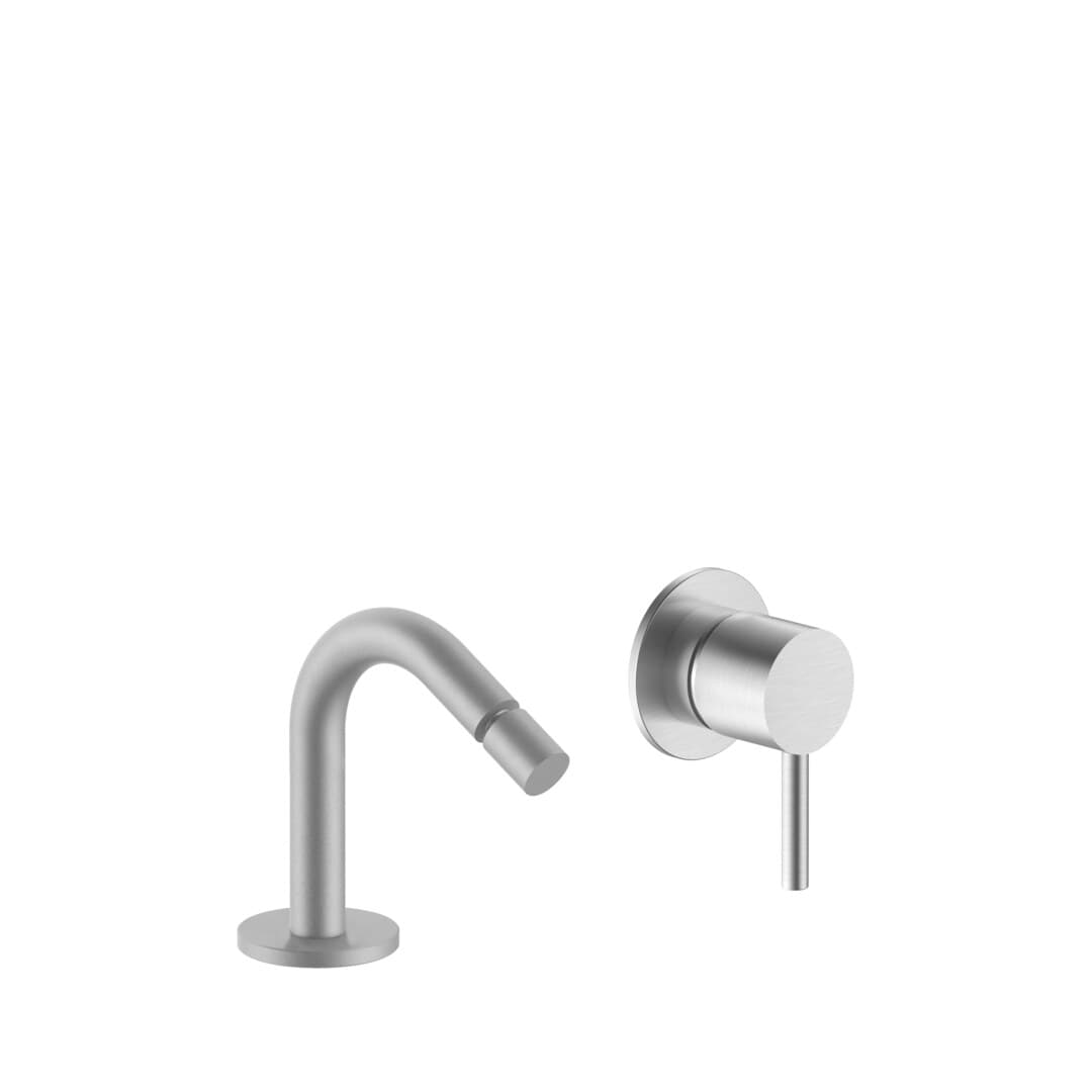 Fantini Nostromo – Μπαταρία Μπιντέ – Brushed Stainless Steel (5093E911B)