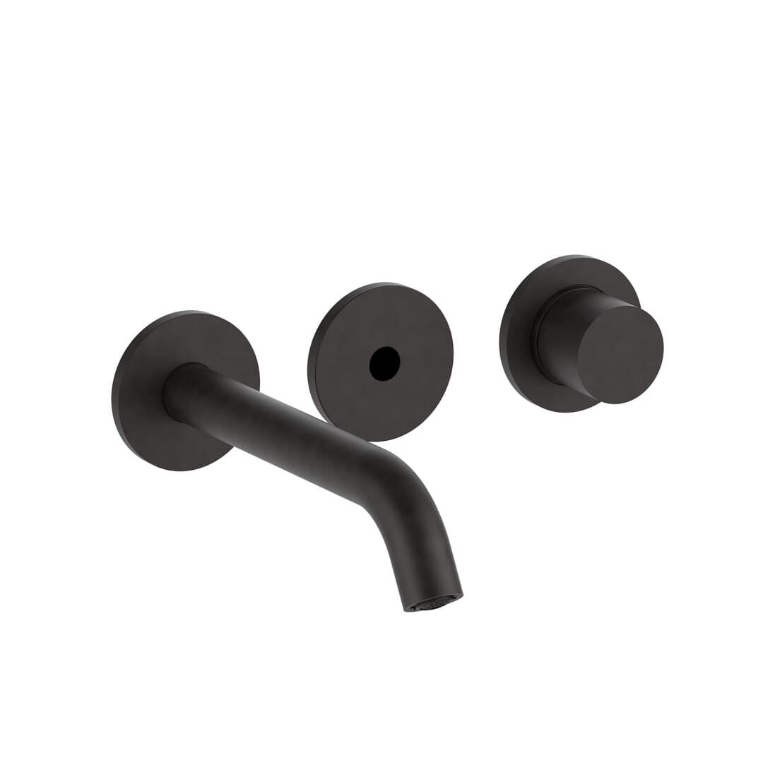 Fantini Nostromo – Μπαταρία Νιπτήρα Τοίχου – Deep Black PVD (50S1G311B)