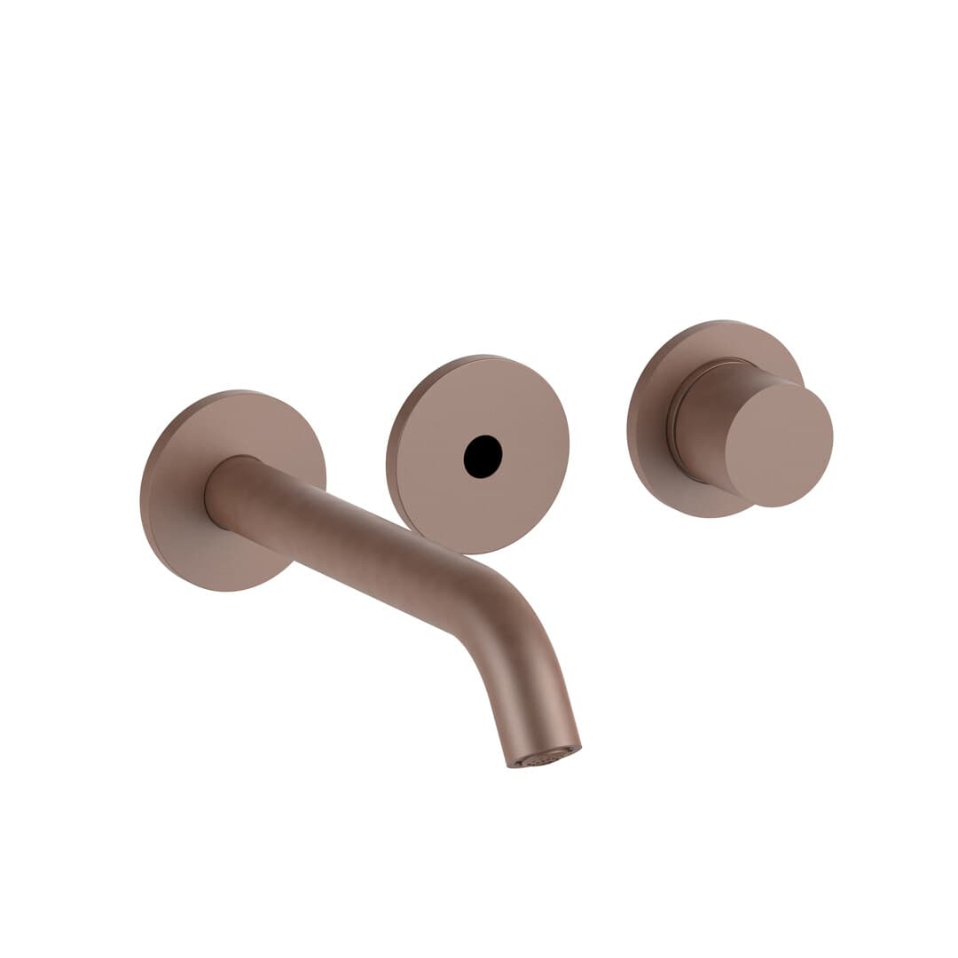 Fantini Nostromo – Μπαταρία Νιπτήρα Τοίχου – Matt Copper PVD (50P9G311B)