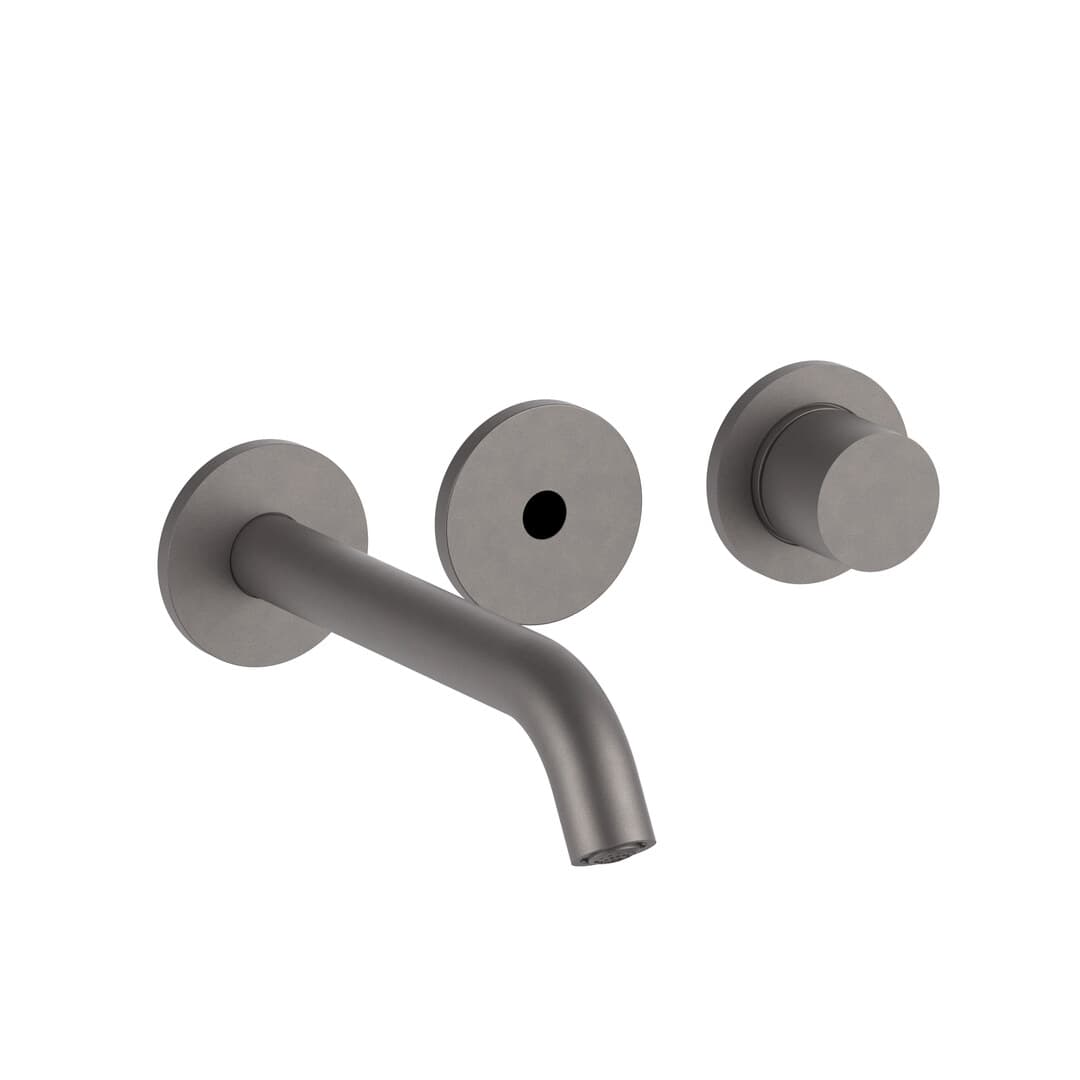 Fantini Nostromo – Μπαταρία Νιπτήρα Τοίχου – Matt Gun Metal PVD (50P5G311B)