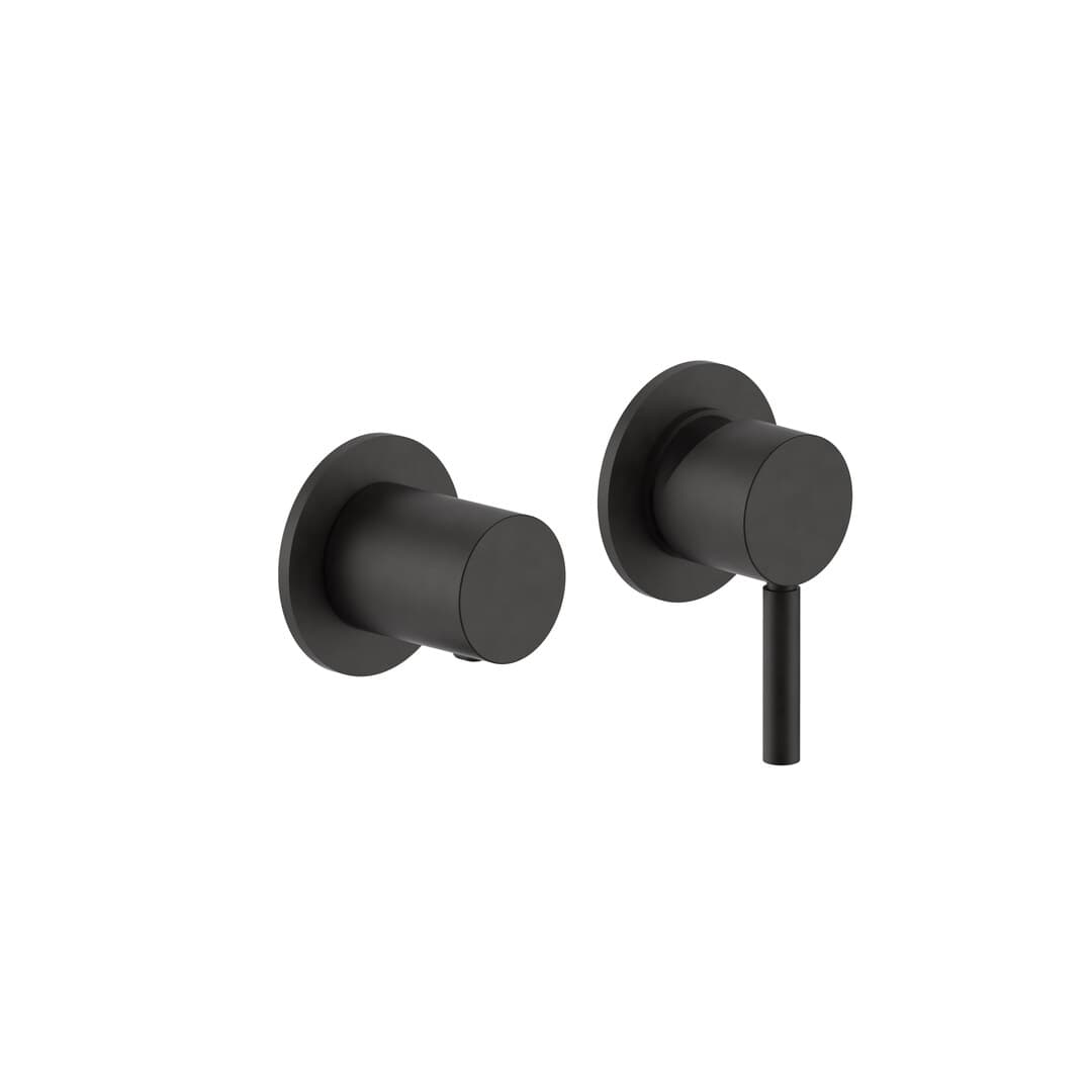 Fantini Nostromo – Μίκτης Ντους Εντοιχισμένος – Deep Black PVD (50S1G489B)