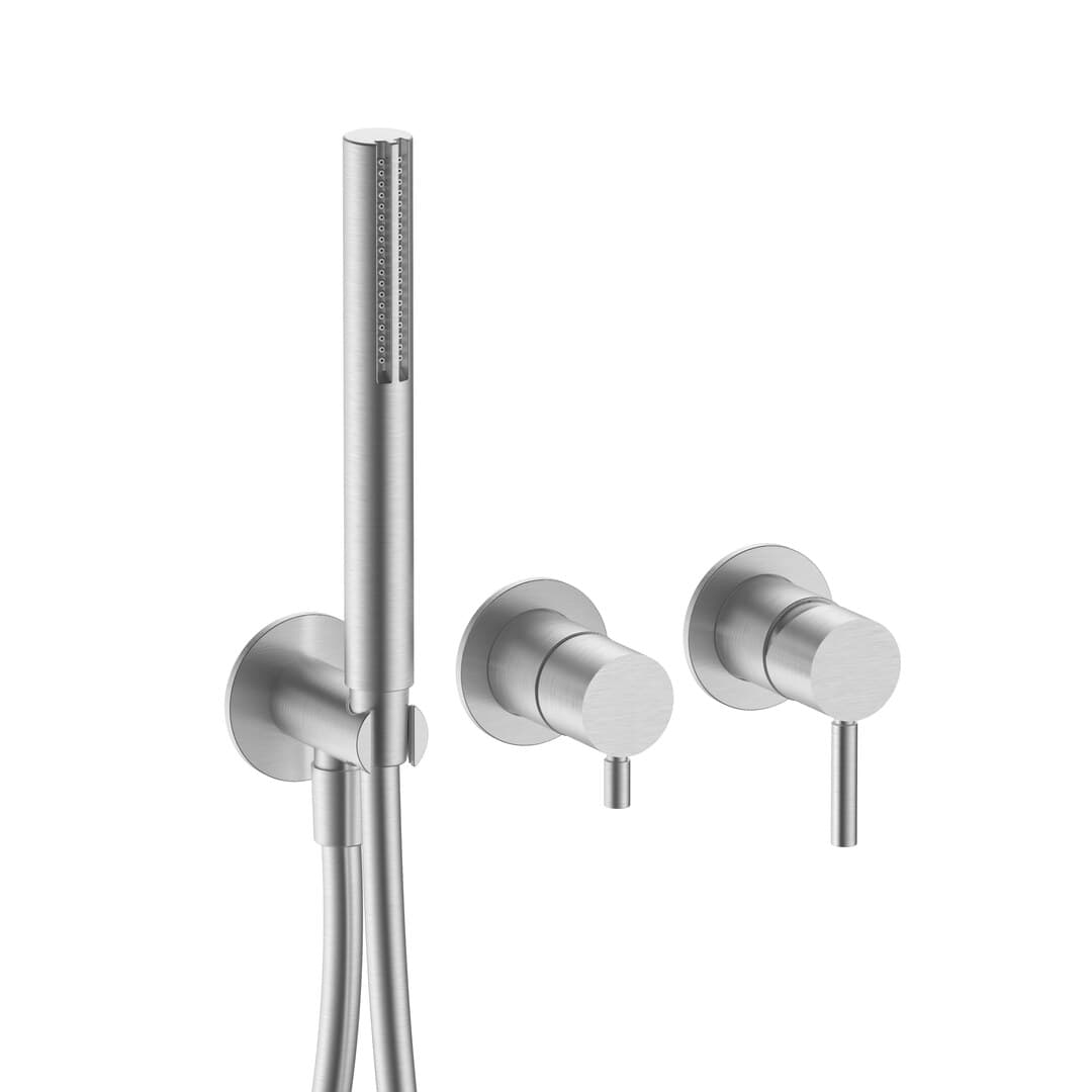 Fantini Nostromo – Μίκτης Ντους Εντοιχισμένος – Brushed Stainless Steel (5093M784B)