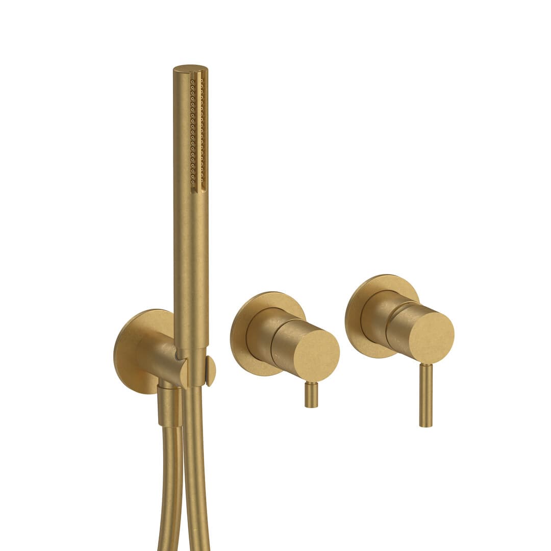 Fantini Nostromo – Μίκτης Ντους Εντοιχισμένος – Pure Brass PVD (50Q7M784B)