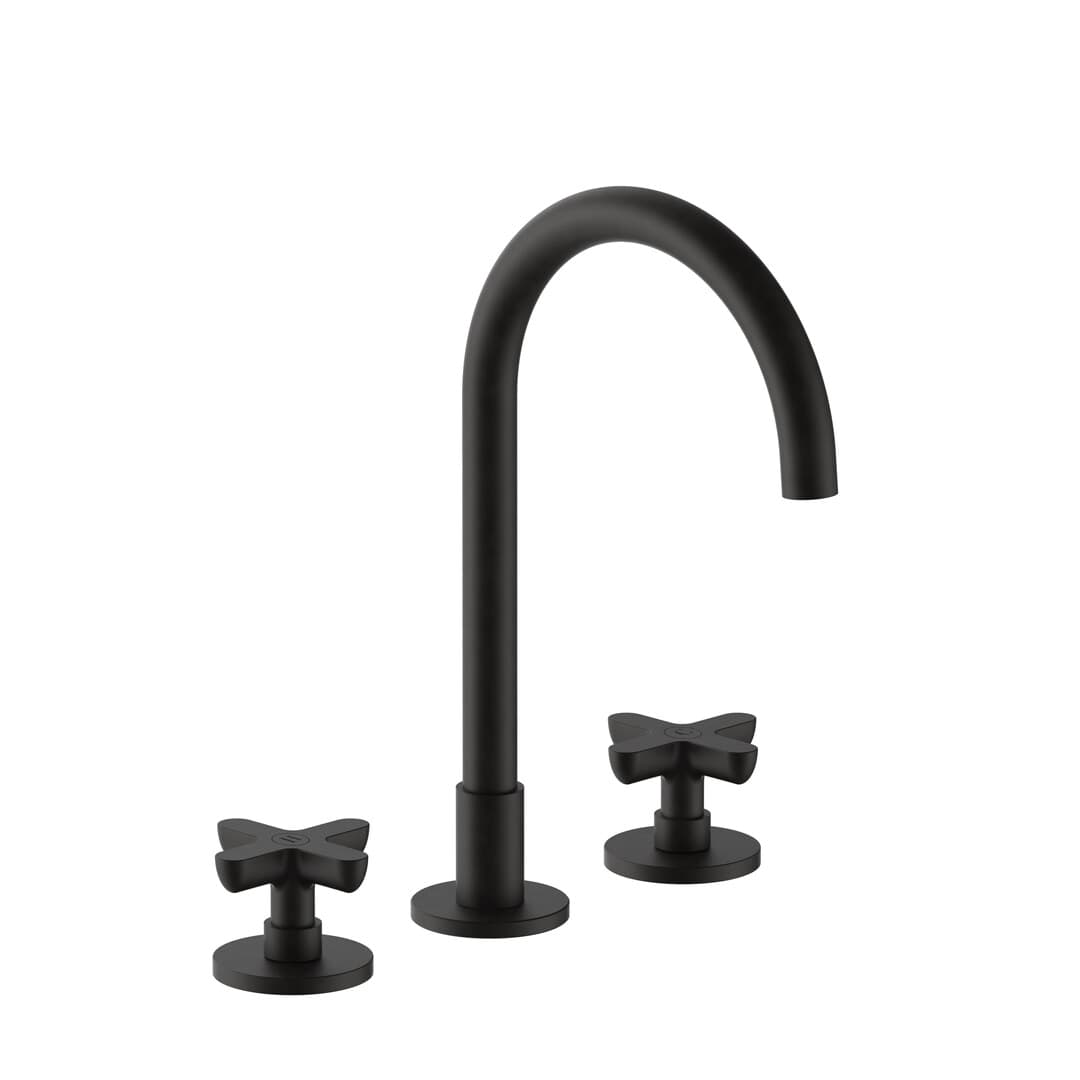 Fantini Icona Classic – Μπαταρία Νιπτήρα – Deep Black PVD (53S1R007W)