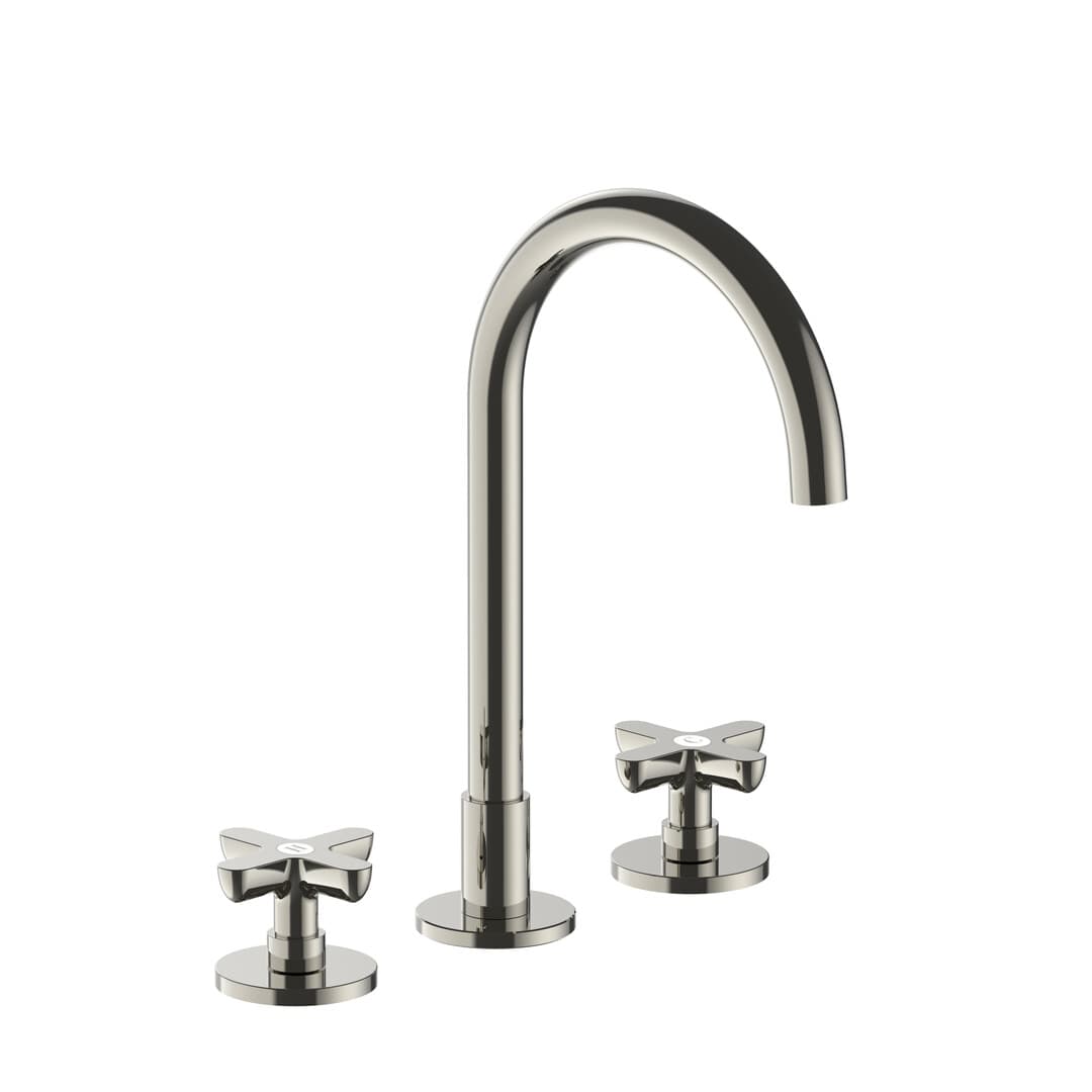 Fantini Icona Classic – Μπαταρία Νιπτήρα – Polished Nickel PVD (53P1R007W)