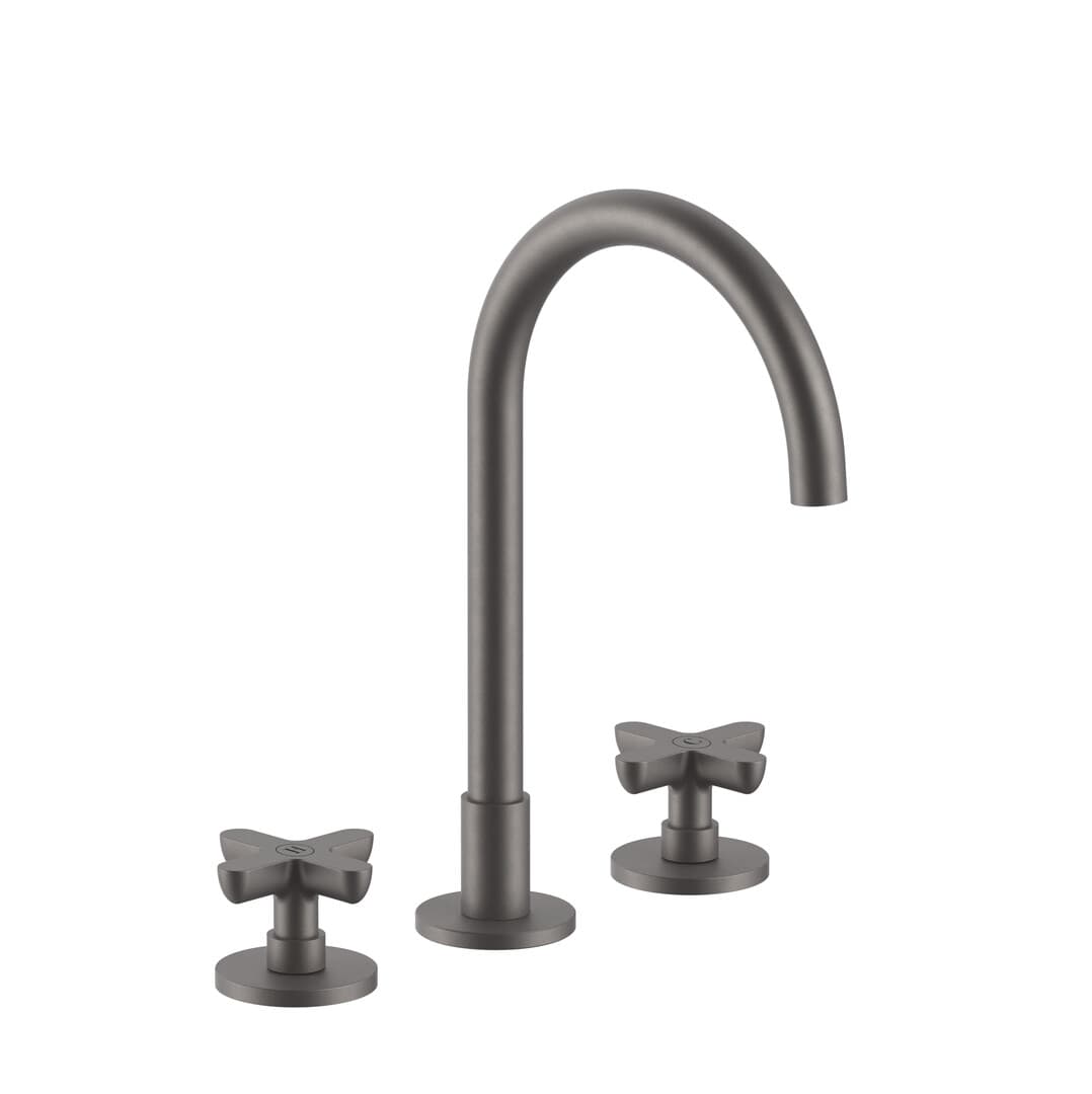 Fantini Icona Classic – Μπαταρία Νιπτήρα – Matt Gun Metal PVD (53P5R007)