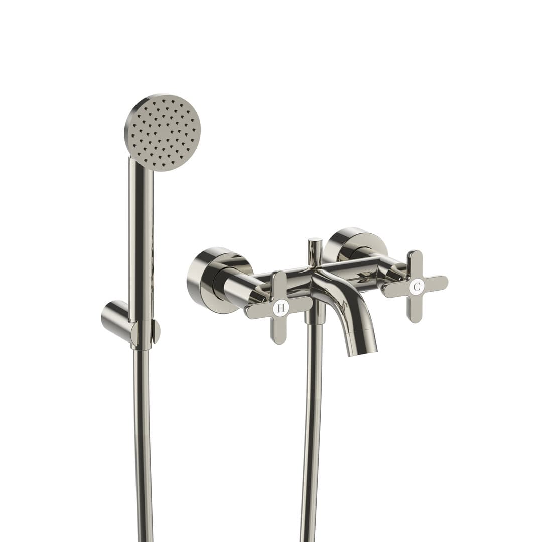 Fantini Icona Classic – Μπαταρία Μπανιέρας Τοίχου – Polished Nickel PVD (53P1R015)