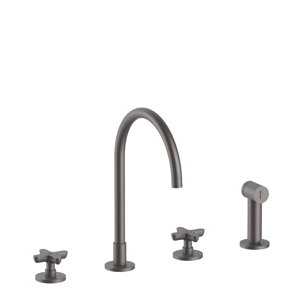 Fantini Icona Classic – Μπαταρία Κουζίνας – Matt Gun Metal PVD (53P5R051)