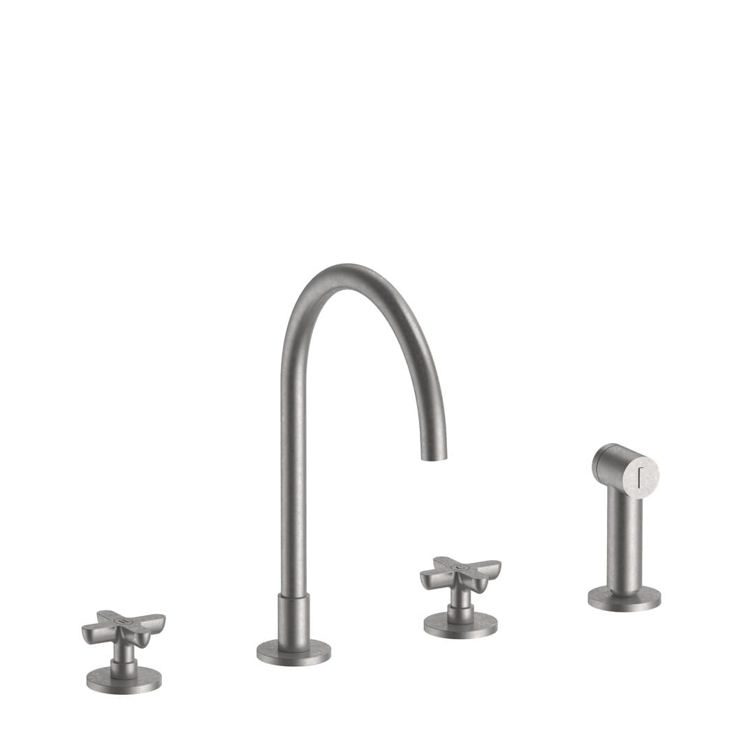 Fantini Icona Classic – Μπαταρία Κουζίνας – Raw Metal PVD (53Q8R051)
