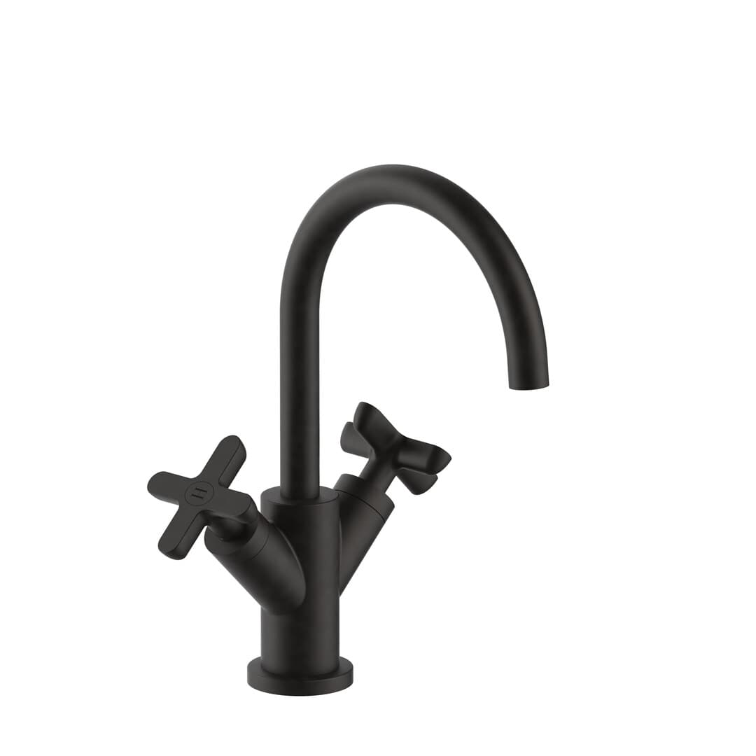 Fantini Icona Classic – Μπαταρία Νιπτήρα – Deep Black PVD (53S1R056F)