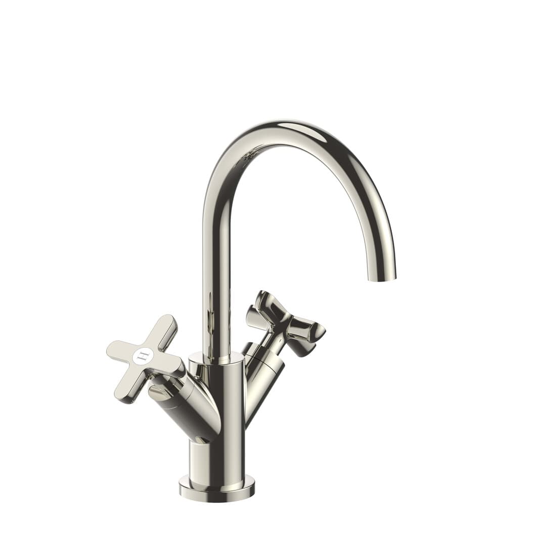 Fantini Icona Classic – Μπαταρία Νιπτήρα – Polished Nickel PVD (53P1R056F)