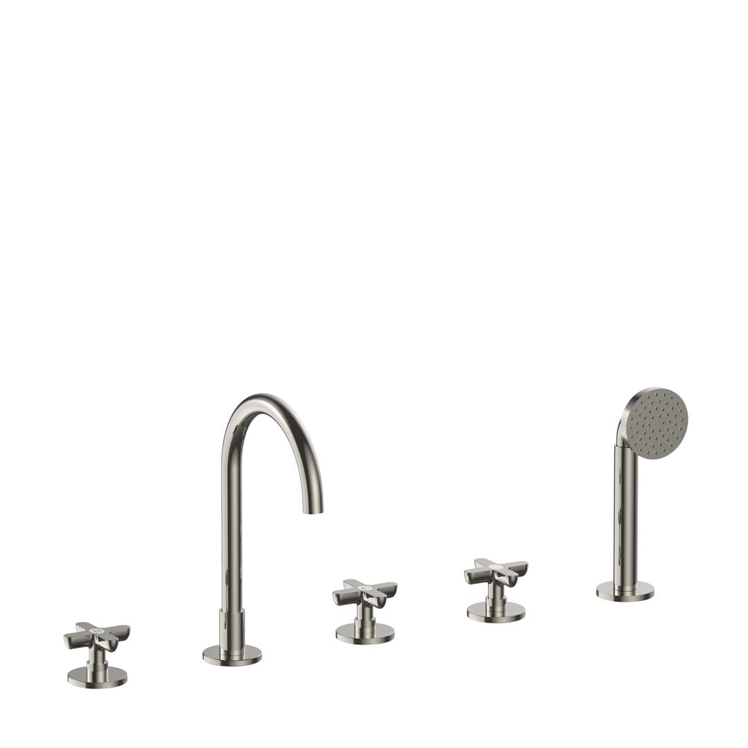 Fantini Icona Classic – Μπαταρία Μπανιέρας Πάγκου – Polished Nickel PVD (53P1R065)