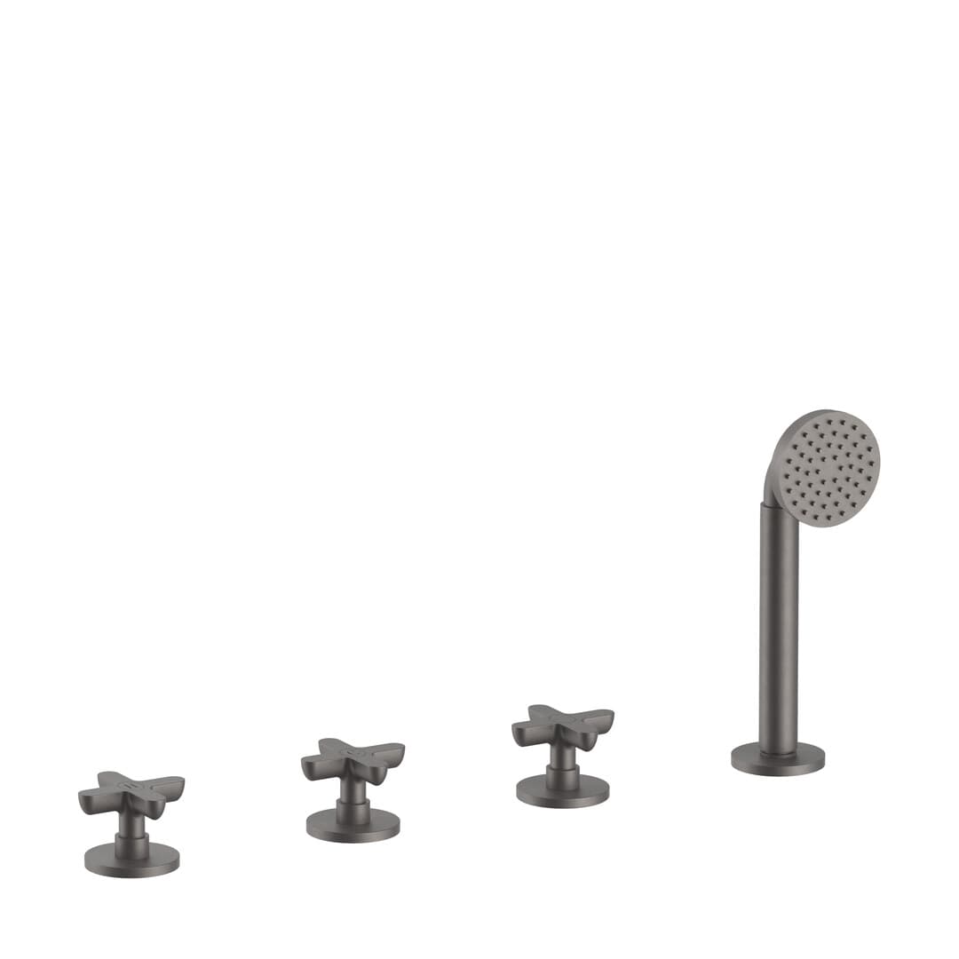 Fantini Icona Classic – Μπαταρία Μπανιέρας Πάγκου – Matt Gun Metal PVD (53P5R067)