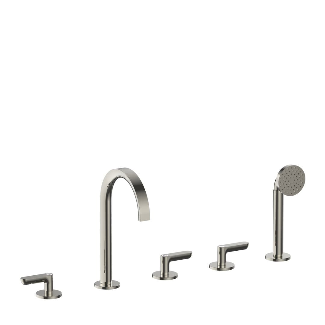 Fantini Icona Deco – Μπαταρία Μπανιέρας Πάγκου – Polished Nickel PVD (53P1R165)