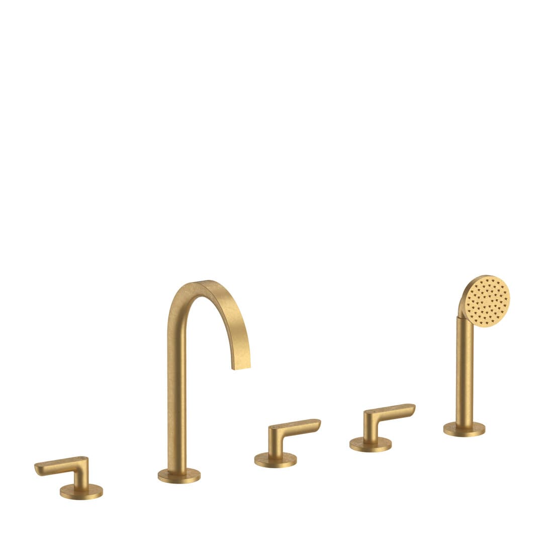Fantini Icona Deco – Μπαταρία Μπανιέρας Πάγκου – Pure Brass PVD (53Q7R165)