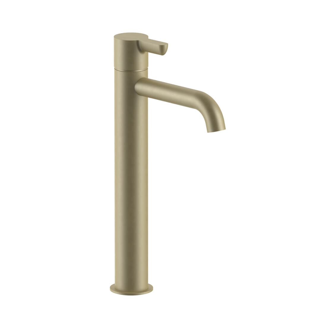 Fantini Icona Classic – Μπαταρία Νιπτήρα Ψηλή – Matt British Gold PVD (53P6R406WF)