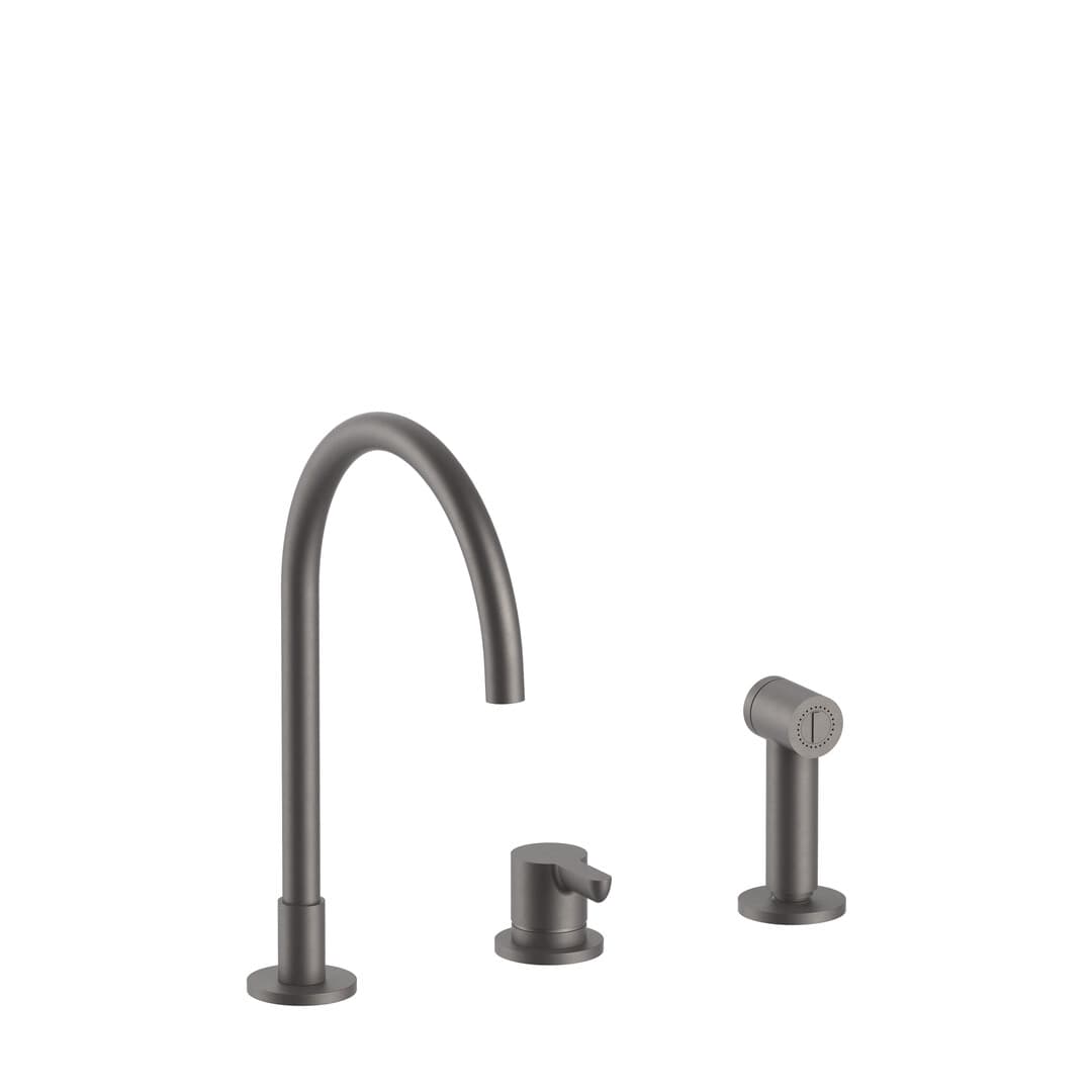 Fantini Icona Classic – Μπαταρία Κουζίνας – Matt Gun Metal PVD (53P5R551)