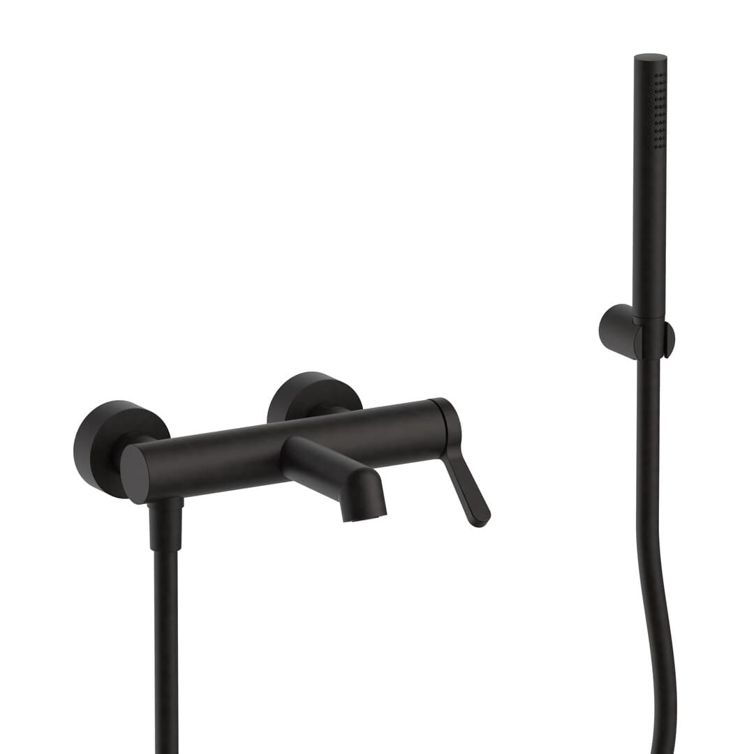 Fantini Torino – Μπαταρία Μπανιέρας Τοίχου – Deep Black PVD (58S1L915)