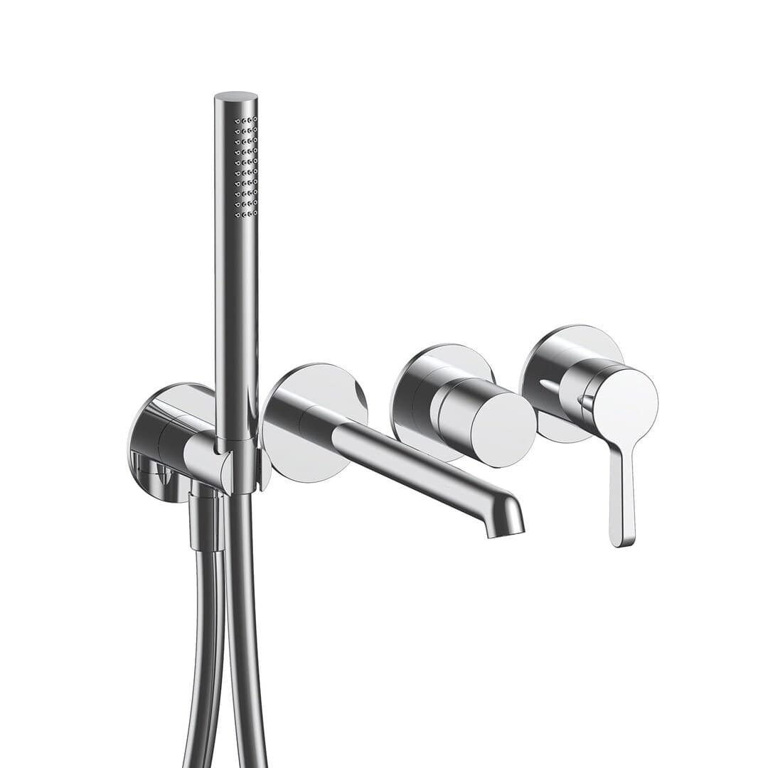 Fantini Torino – Σετ Μπαταρίας Εντοιχισμού – Chrome (5802L921B4400D220A)