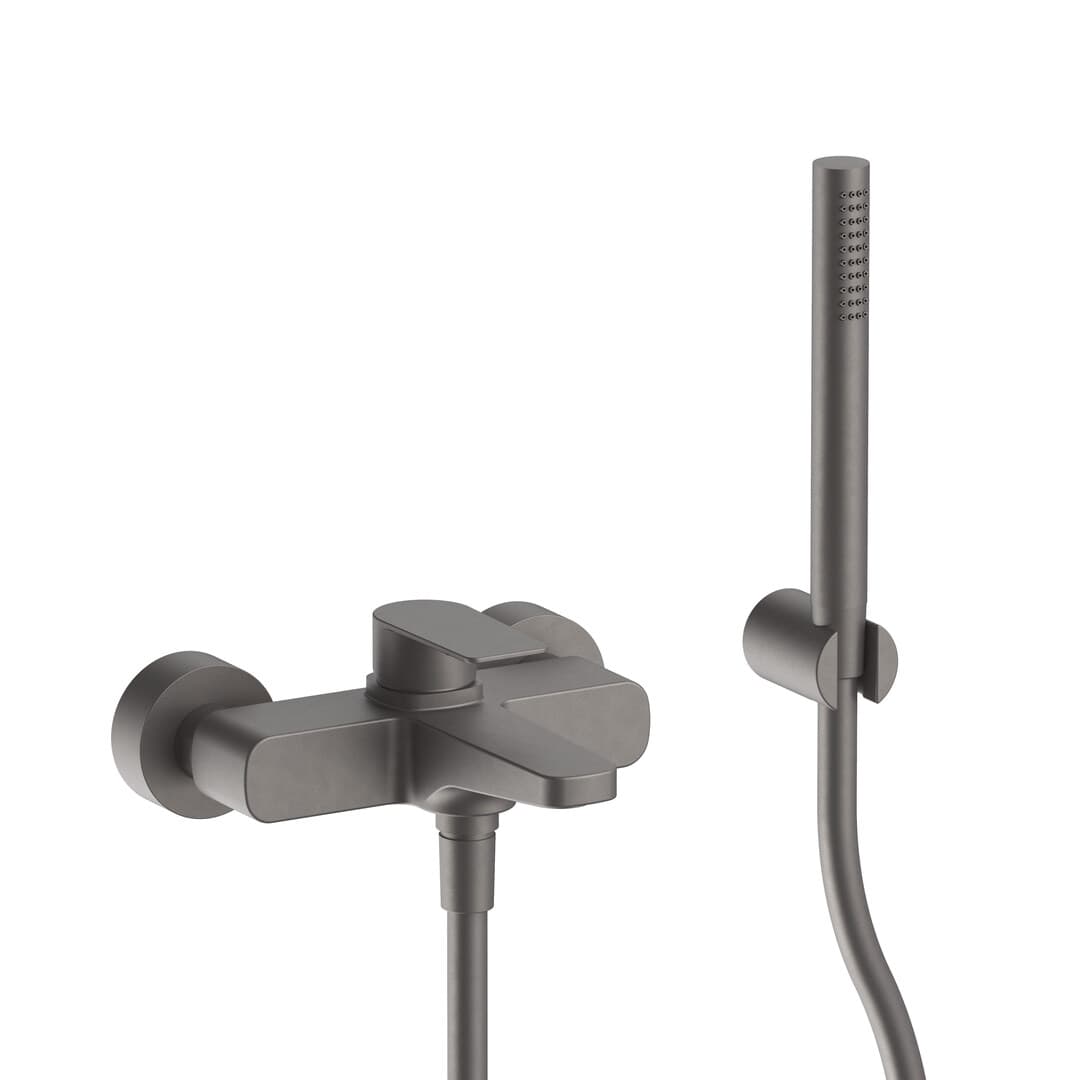 Fantini Myo – Στόμιο Μπανιέρας Τοίχου – Matt Gun Metal PVD (61P5V615)